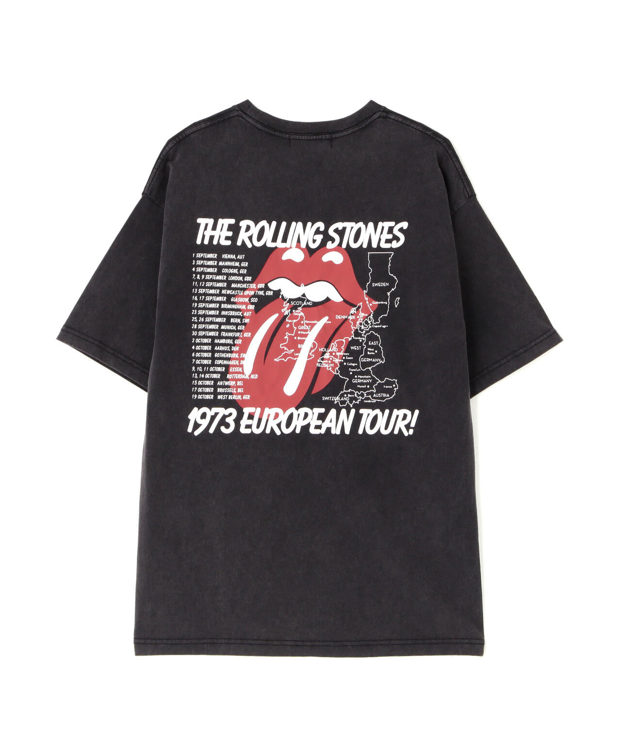 U/MUSIC(ユーミュージック)/THE ROLLING STONES SS TEE/BLACK | ROYAL
