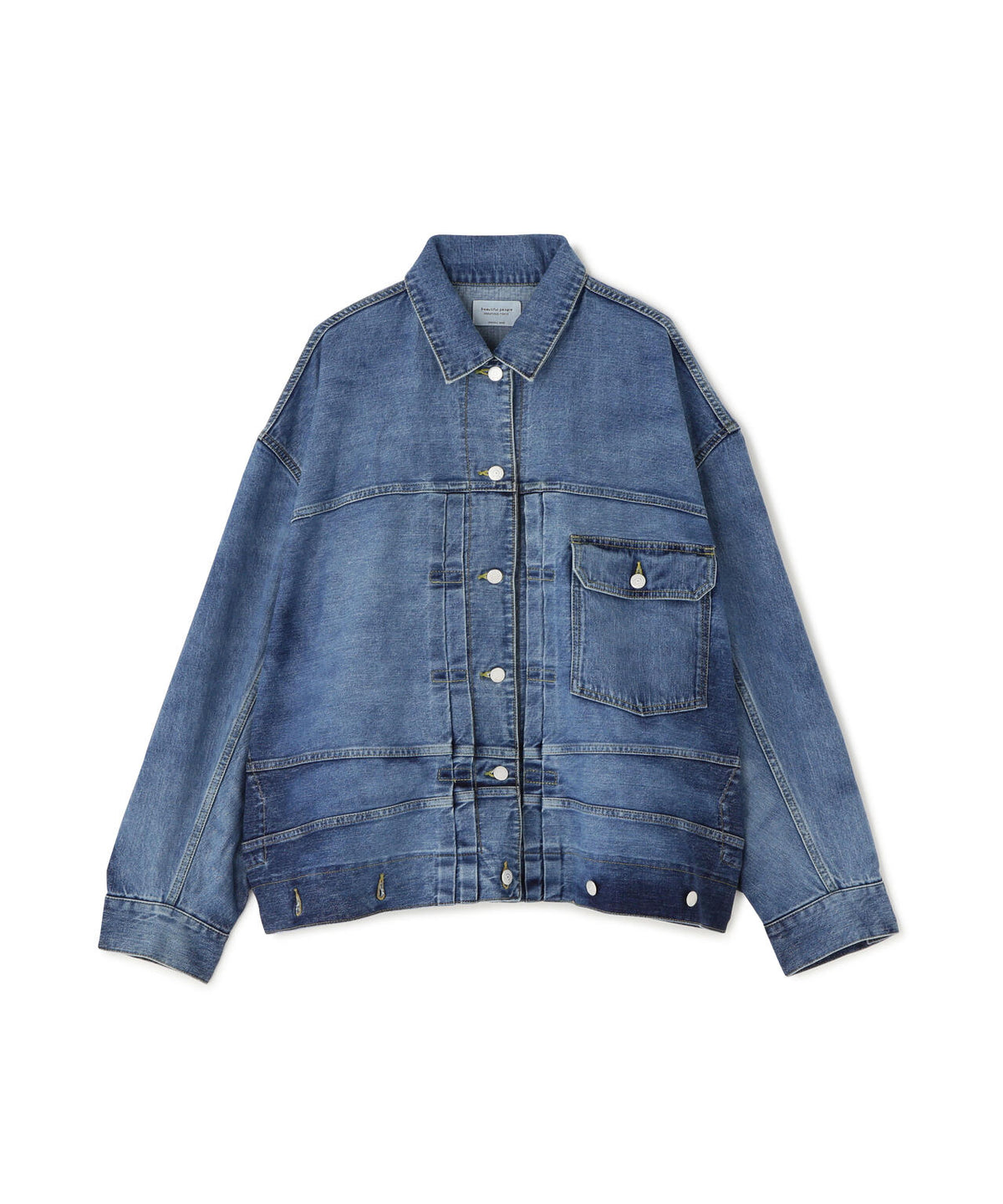 beautiful people/ビューティフルピープル/DOUBLE-SELVEDGE BLOUSON GRADATION