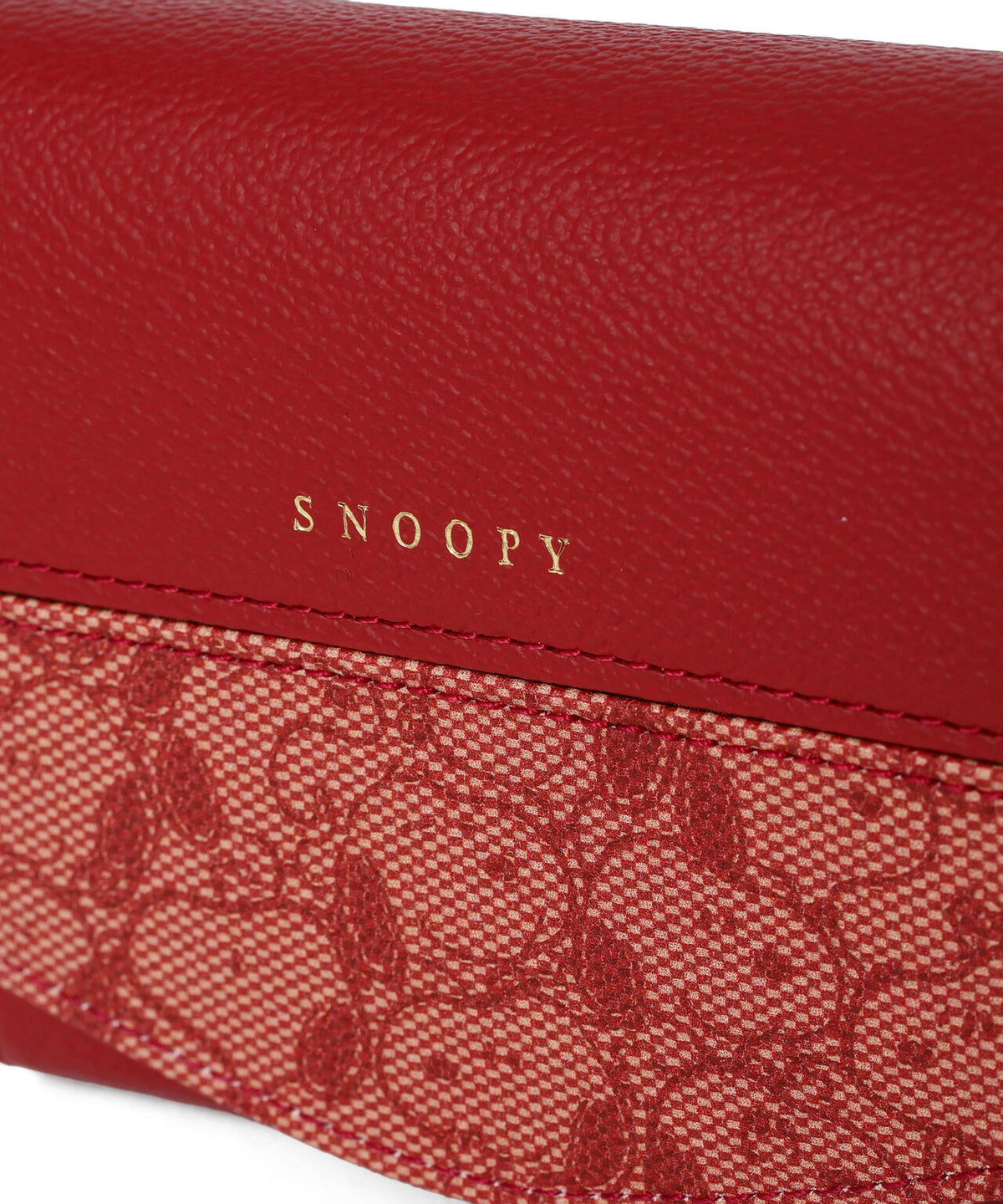 SNOOPY LEATHER COLLECTION/スヌーピーレザーコレクション/ジャガード/LF二つ折り財布