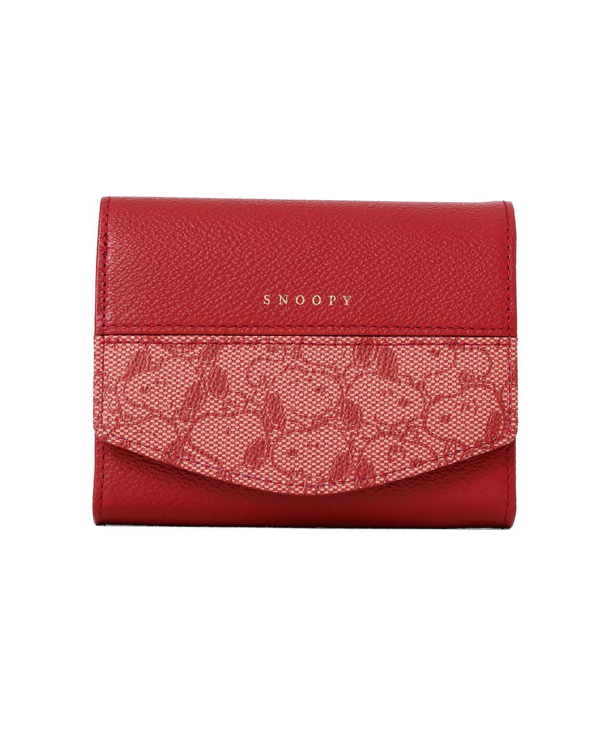 SNOOPY LEATHER COLLECTION/スヌーピーレザーコレクション/ジャガード/LF二つ折り財布