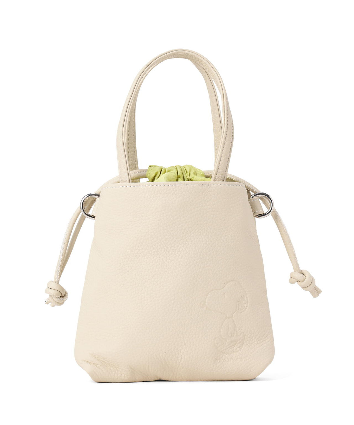 SNOOPY LEATHER COLLECTION/スヌーピーレザーコレクション/2WAY巾着ポシェット