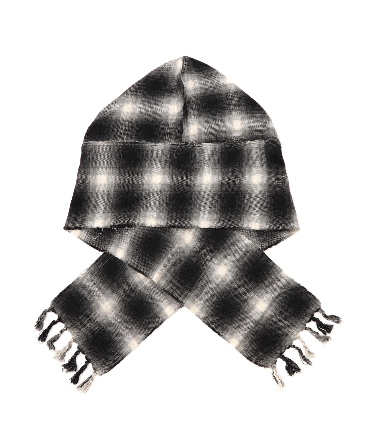 KAMIYA×CA4LA/カミヤ×カシラ/HOODED CHECKED STOLE | ROYAL FLASH