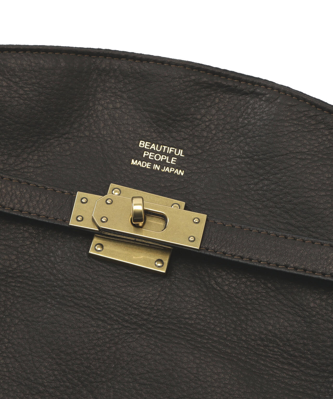 beautiful people/ビューティフルピープル/oiled leather xlarge market bag