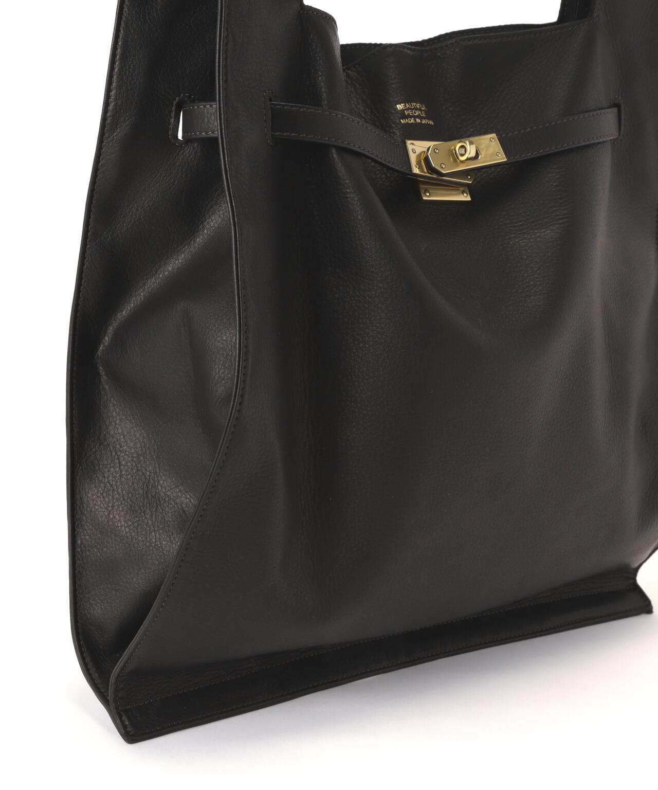 beautiful people/ビューティフルピープル/oiled leather xlarge market bag