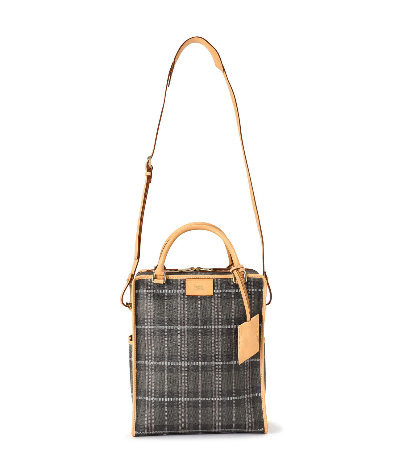 beautiful people/ビューティフルピープル/NOBLE POP PLAID TOTE BAG
