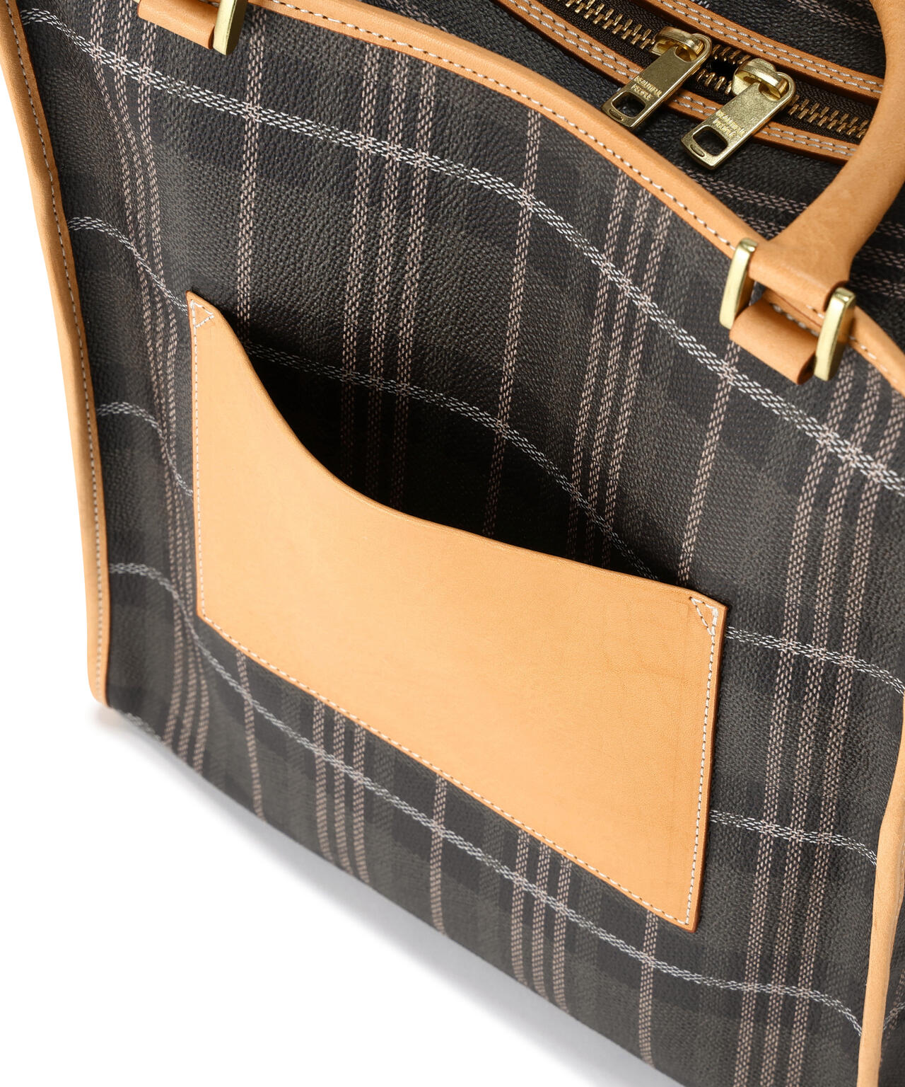 beautiful people/ビューティフルピープル/NOBLE POP PLAID TOTE BAG