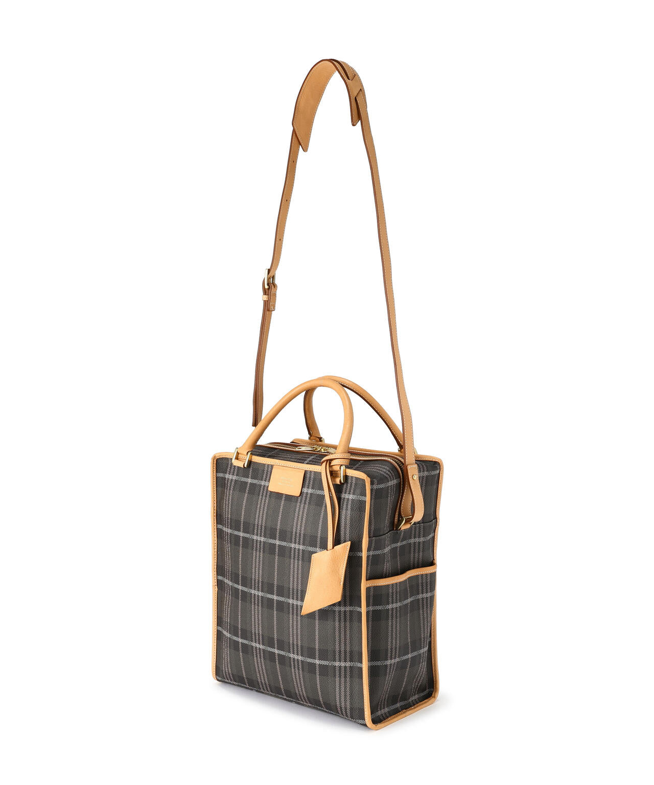 beautiful people/ビューティフルピープル/NOBLE POP PLAID TOTE BAG