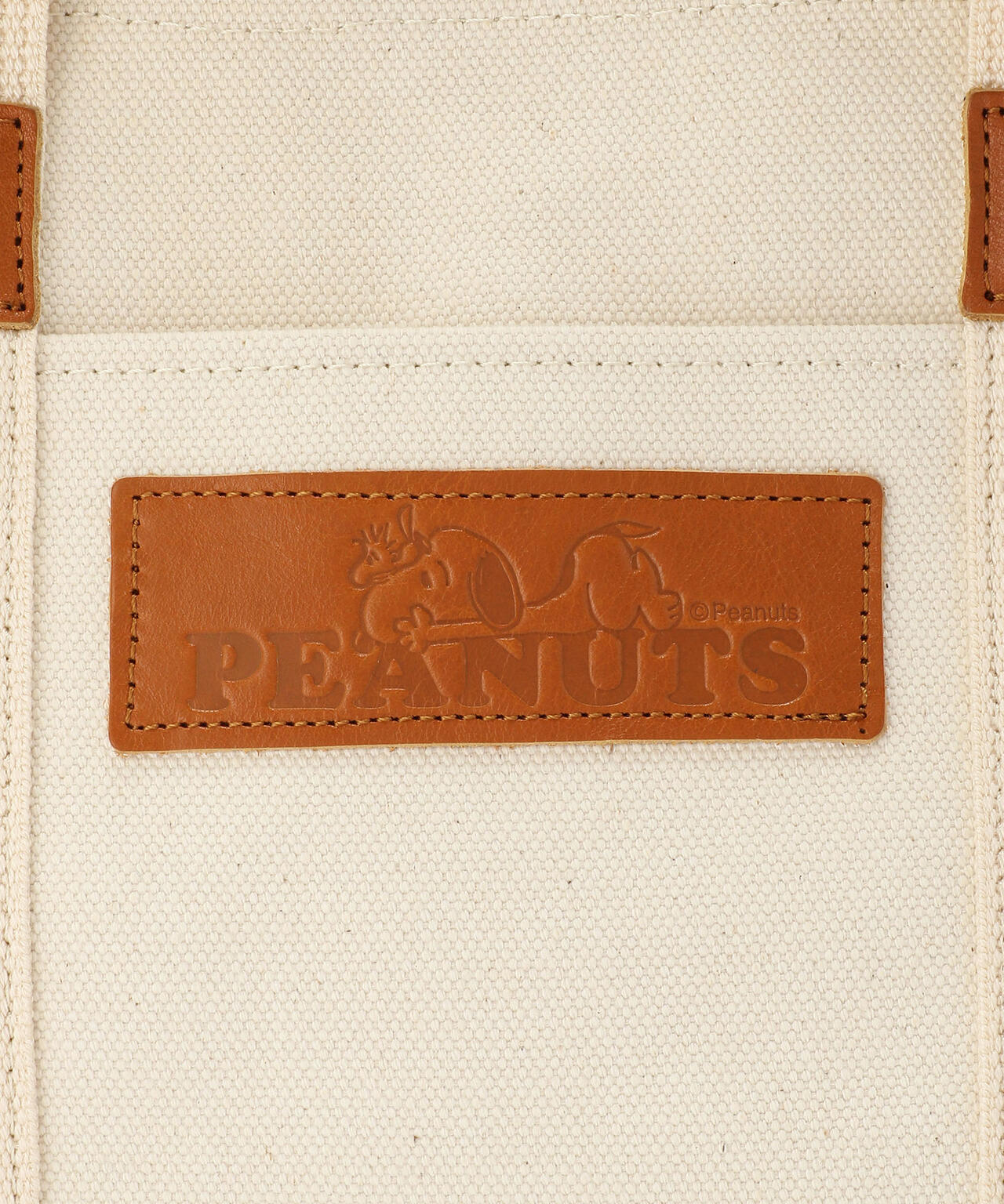 SNOOPY LEATHER COLLECTION/スヌーピーレザーコレクション/レザー×キャンバス トートバッグM