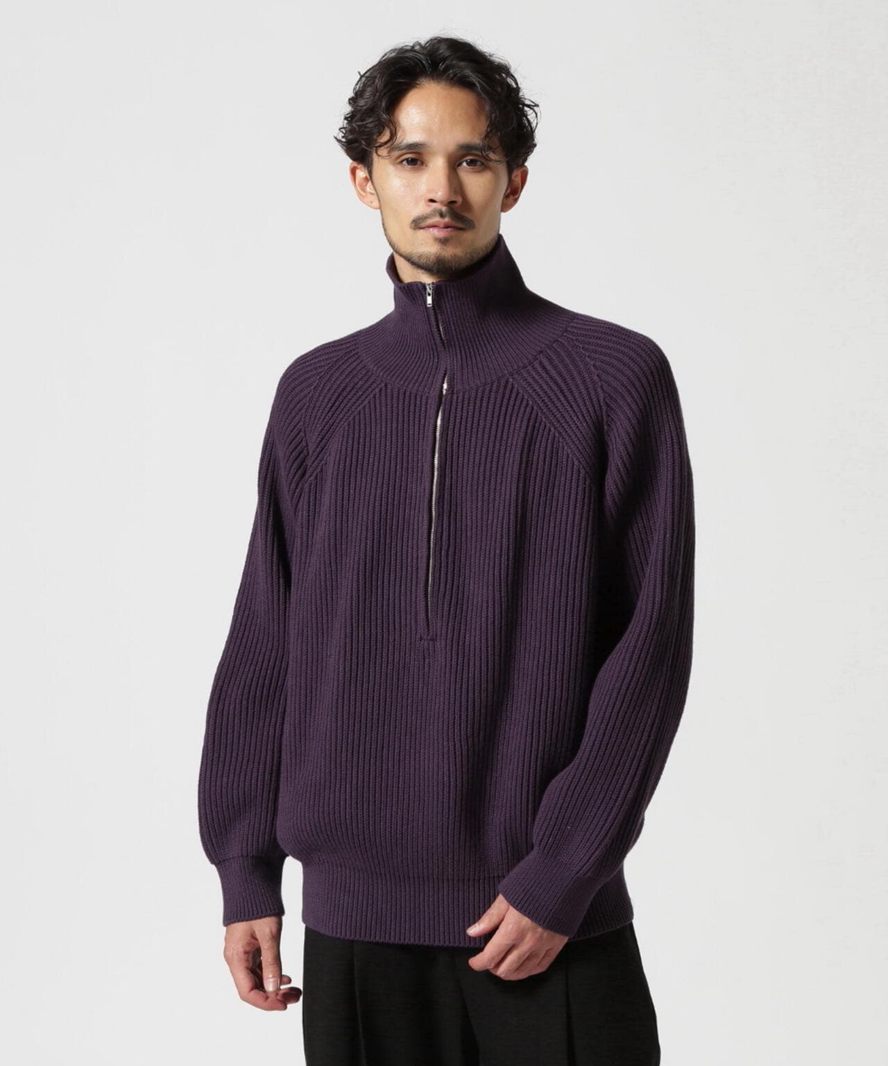 Toironier/トワロニエ/Half Zip Knit