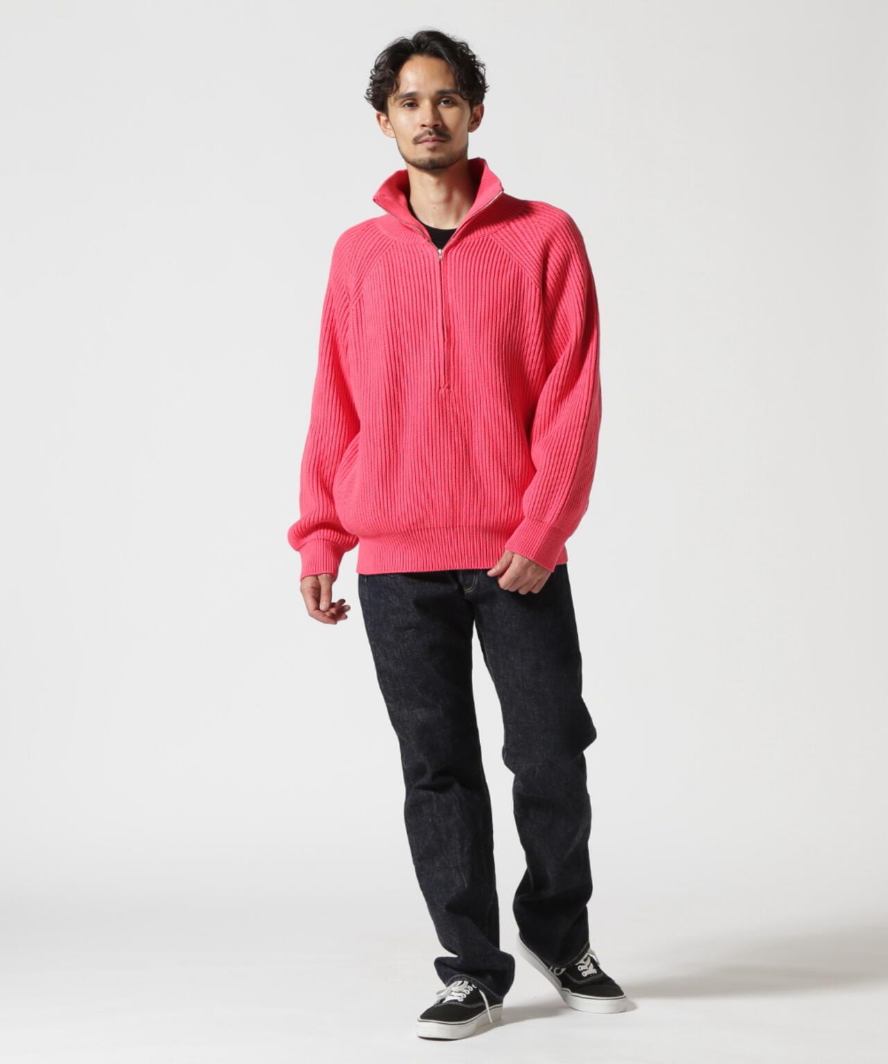 Toironier/トワロニエ/Half Zip Knit