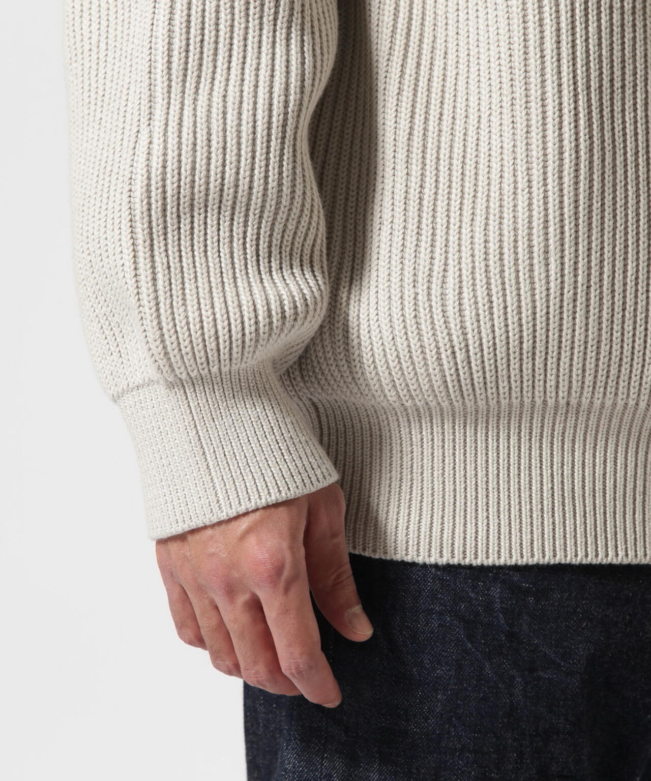 Toironier/トワロニエ/Half Zip Knit
