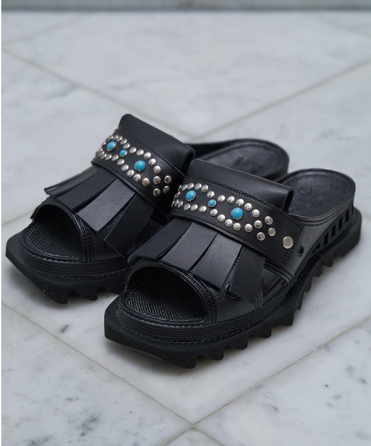 BENCH/ベンチ/BENSAN-D TURQUOISE CHUNKY LOAFER SQUARE SHARKSOLE
