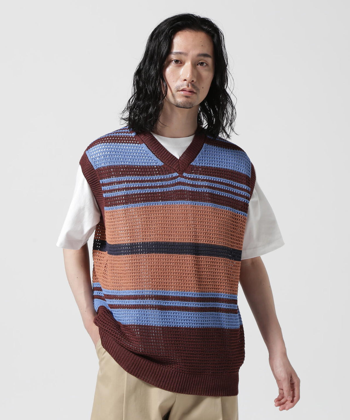 YOKE/ヨーク/BORDER MESH KNIT VEST | GARDEN（ガーデン） ｜【公式 