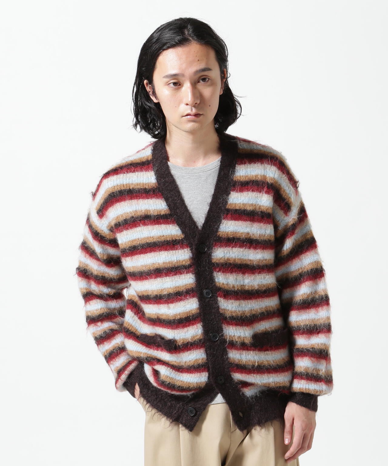 【美品】YOKE ヨーク 3COLOR ジャガードモヘアカーディガン 3COLOR JACQUARD MOHAIR CARDIGAN | YOKE(ヨーク) / トップス