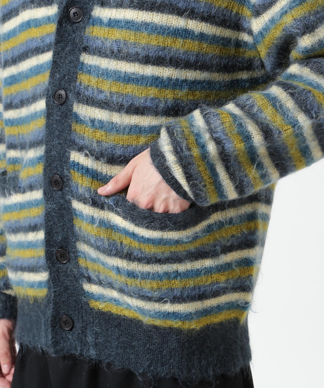 YOKE/ヨーク/MOHAIR BORDER CARDIGAN | GARDEN（ガーデン