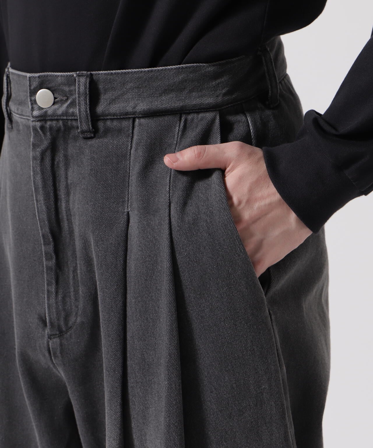 Toironier/トワロニエ/2tuck wide denim pants | GARDEN