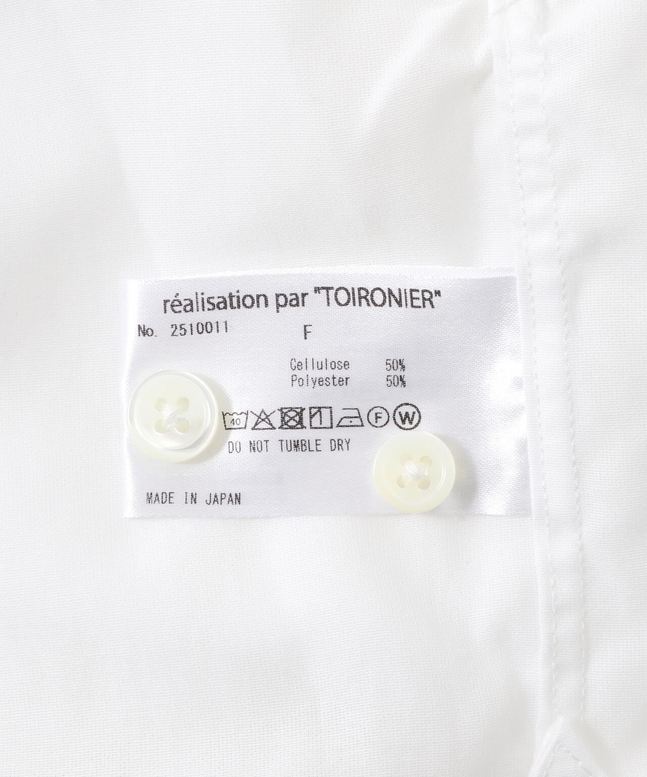 Toironier/トワロニエ/Sheer Loose Shirt | GARDEN（ガーデン