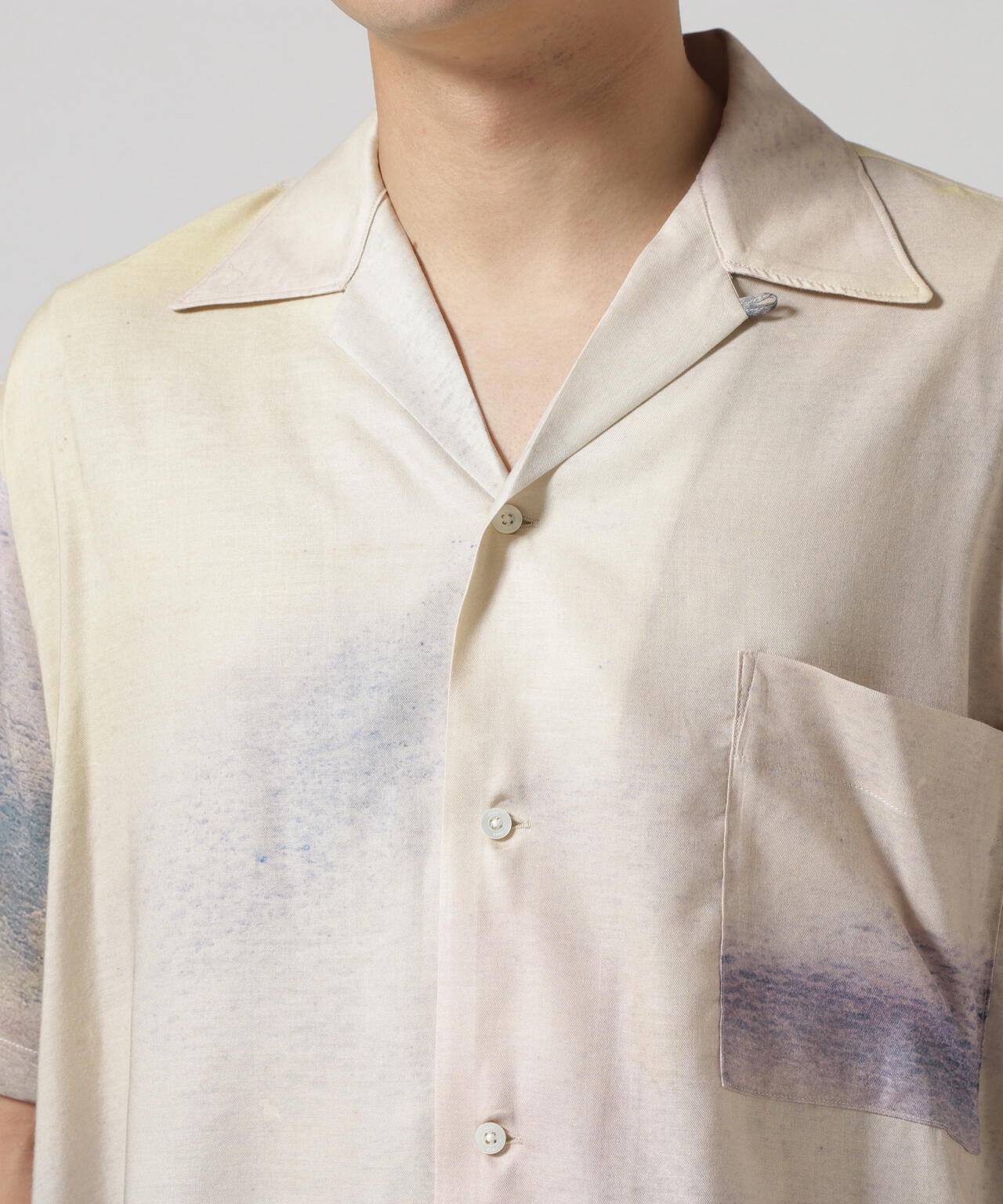 YOKE/ヨーク/LANDSCAPE OPEN COLLER SHIRT | GARDEN（ガーデン