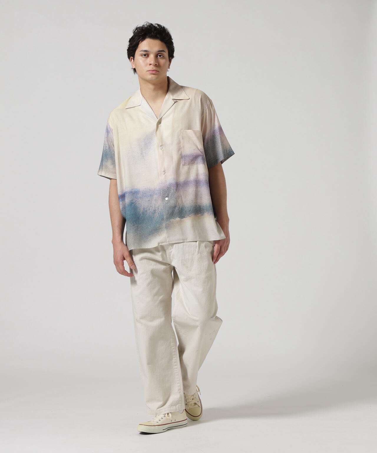 YOKE/ヨーク/LANDSCAPE OPEN COLLER SHIRT | GARDEN（ガーデン