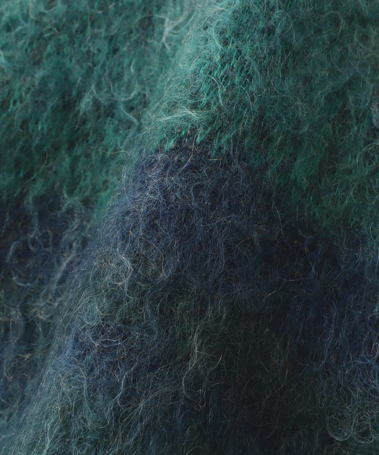 YOKE/ヨーク/KID MOHAIR WOOL BRUSHED TREE JAQUARD CARDIGAN