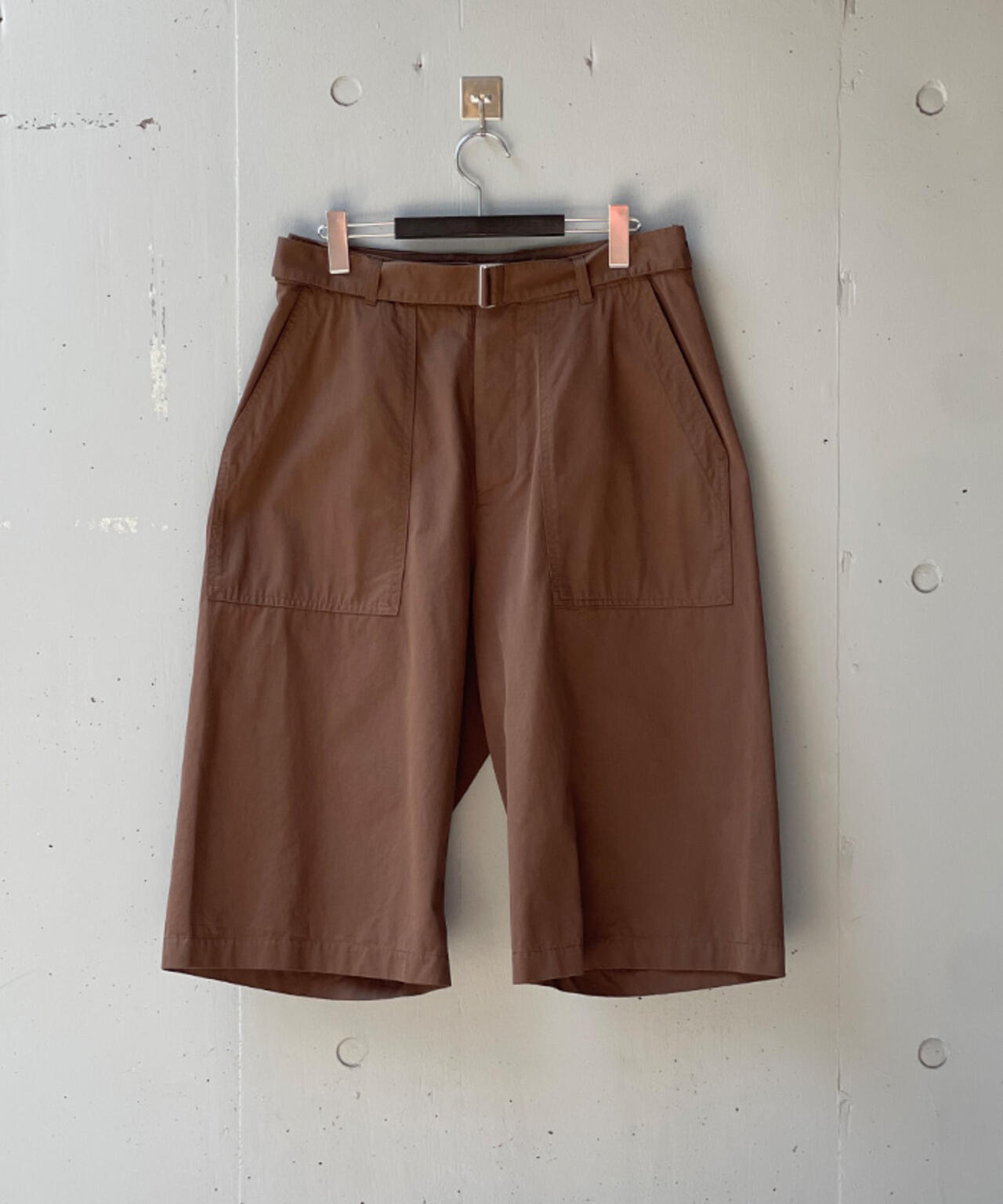 Toironier/トワロニエ/Belted Chino Shorts