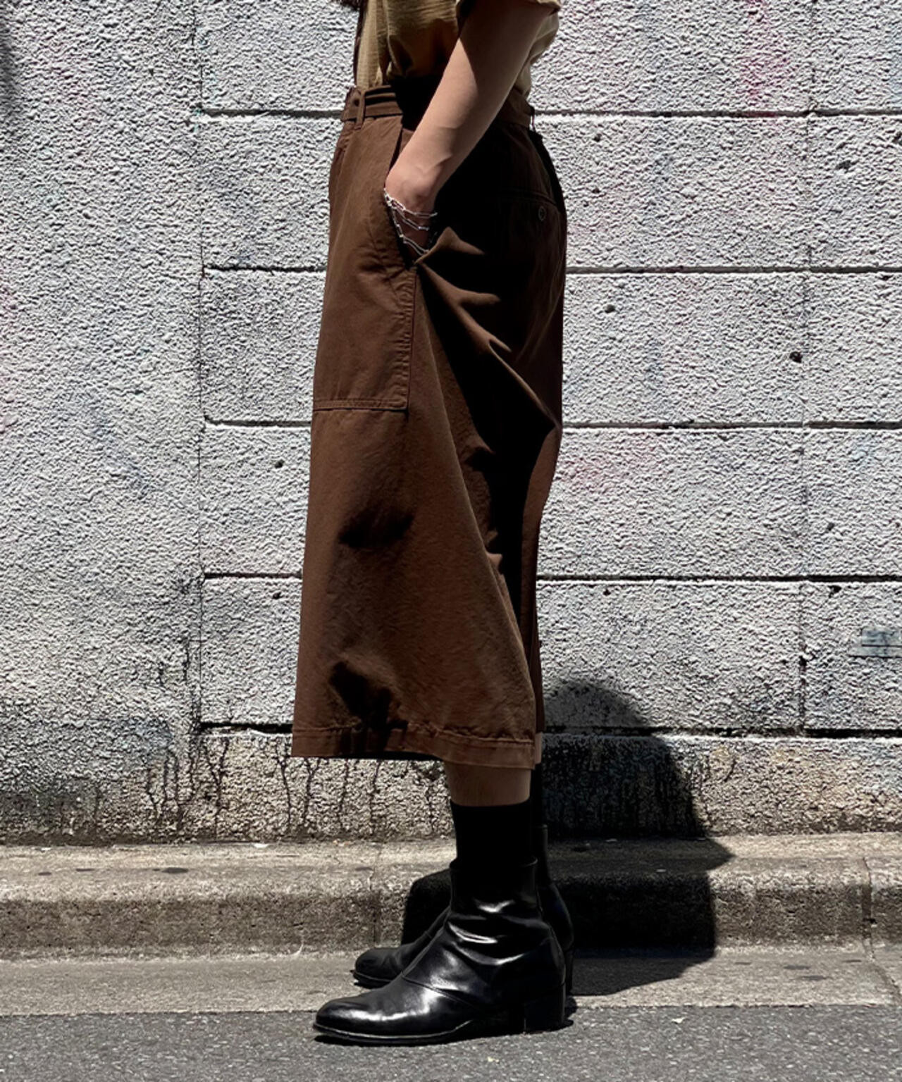 Toironier/トワロニエ/Belted Chino Shorts