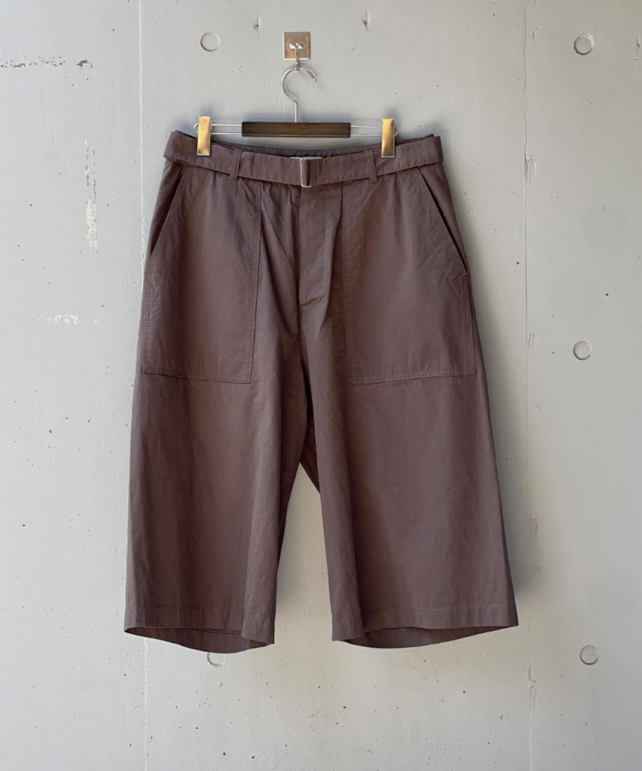Toironier/トワロニエ/Belted Chino Shorts