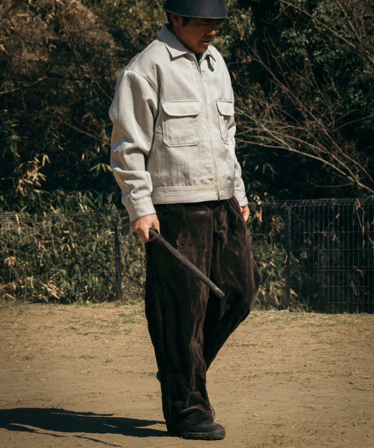 THOUSANDS/サウザンズ/WRINKLED VELVET LABORTROUSERS