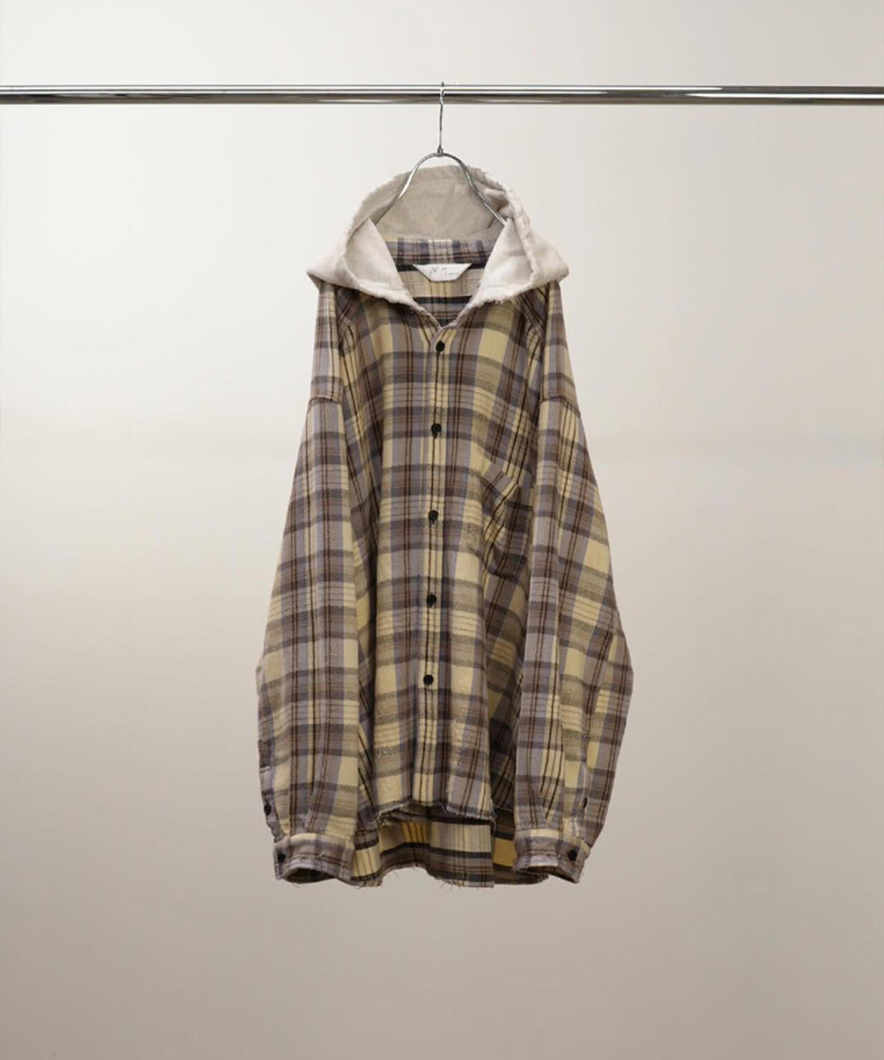 ANCELLM/アンセルム/NEL CHECK HOODIE SHIRT