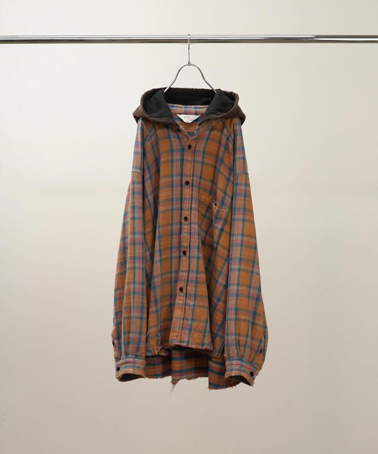 ANCELLM/アンセルム/NEL CHECK HOODIE SHIRT