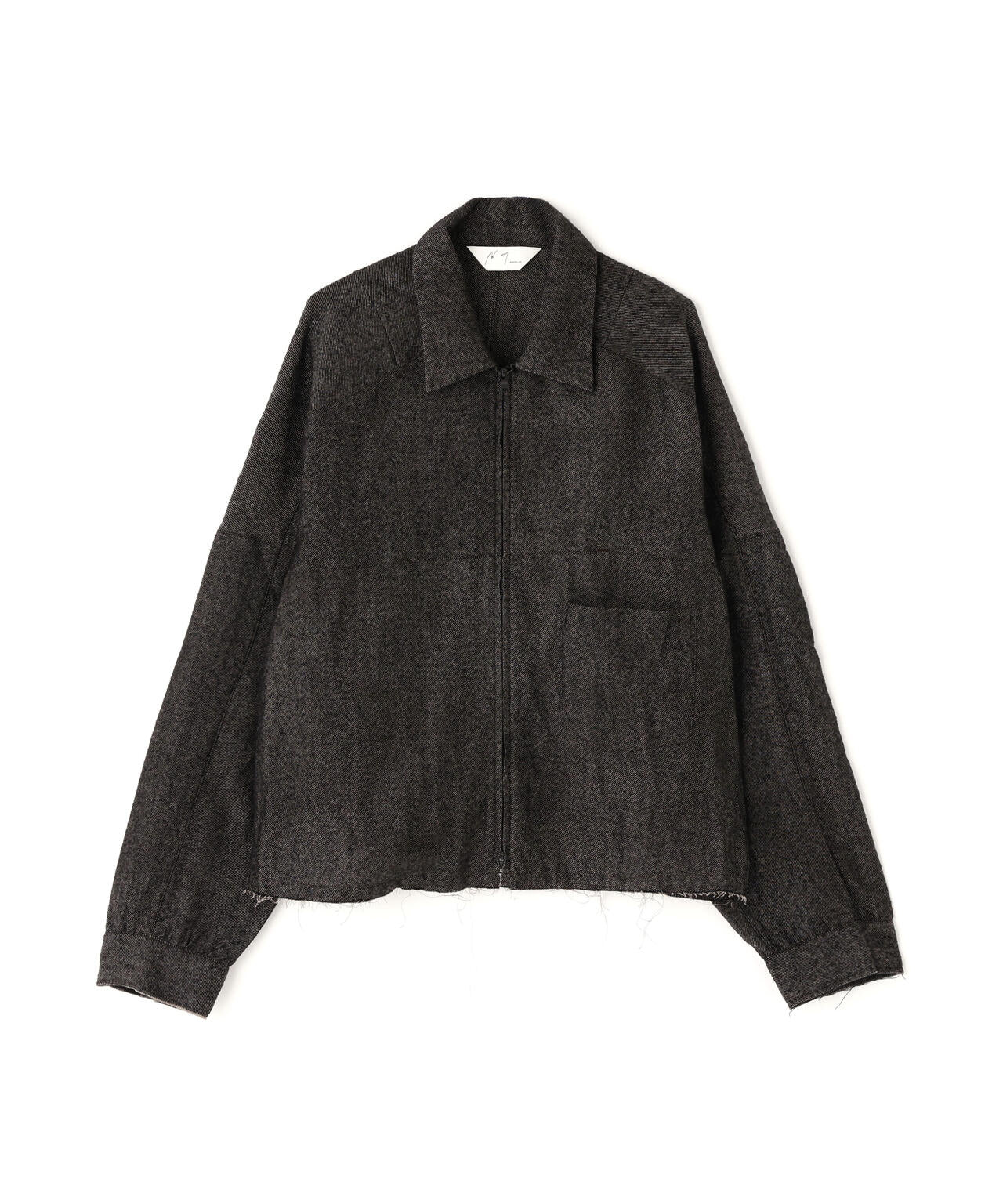 ANCELLM/アンセルム/SHRINK WOOL SHORT ZIPUP SHIRT JACKET
