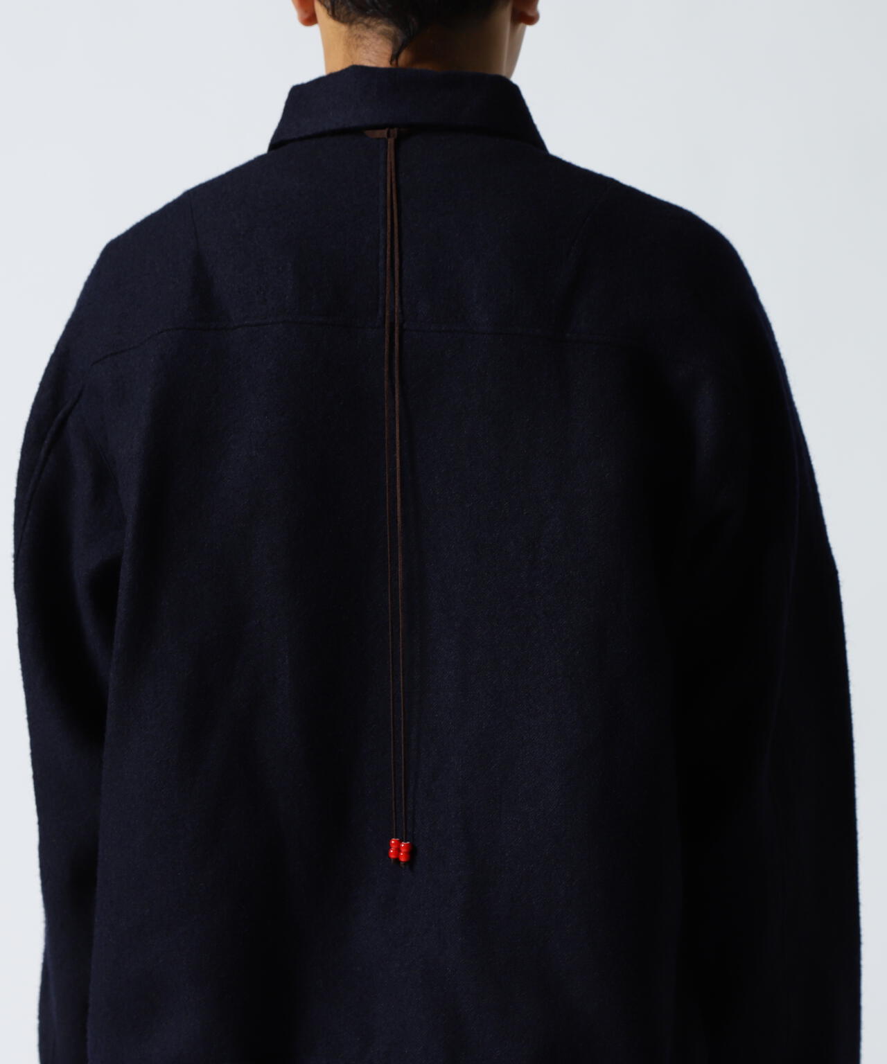 ANCELLM/アンセルム/SHRINK WOOL SHORT ZIPUP SHIRT JACKET