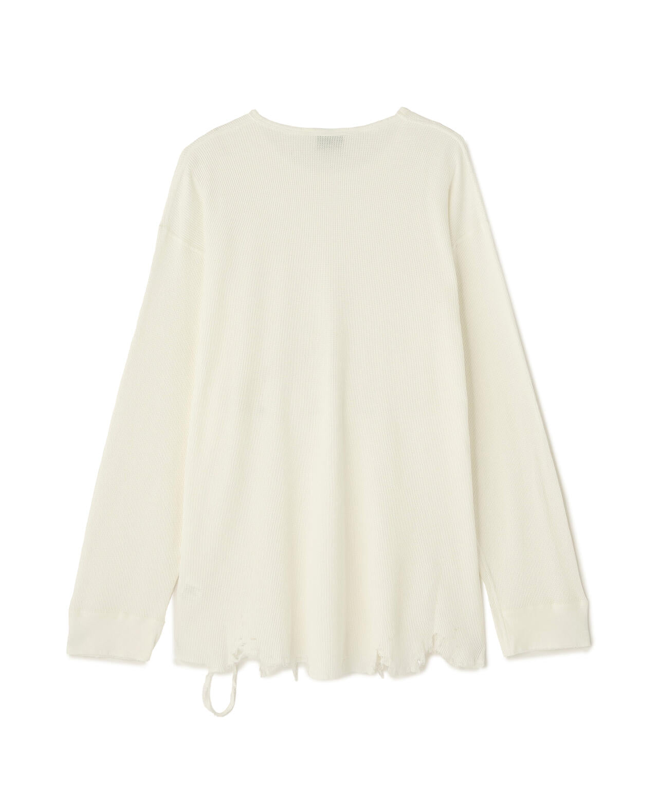 ANCELLM/アンセルム/DAMAGE WAFFLE CREW LS T