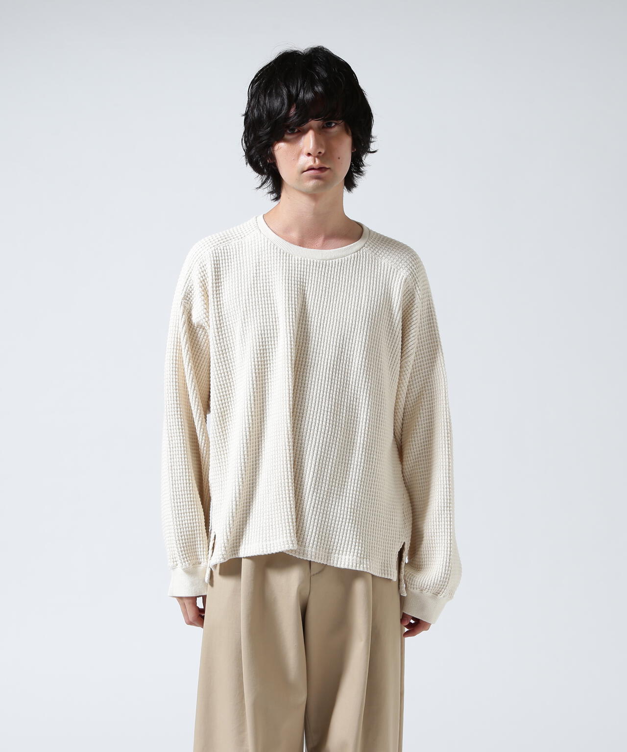 ANCELLM/アンセルム/HEAVY WAFFLE OVER LS