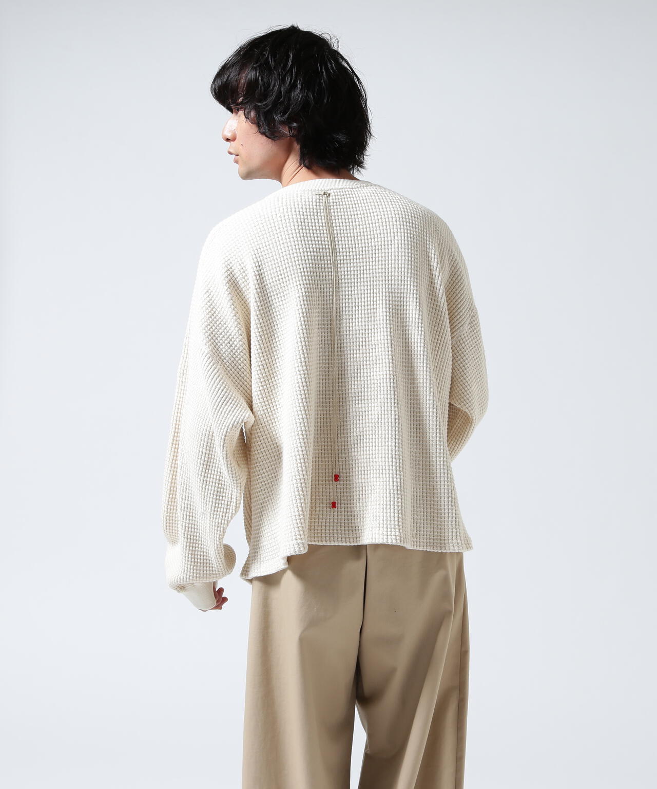 ANCELLM/アンセルム/HEAVY WAFFLE OVER LS