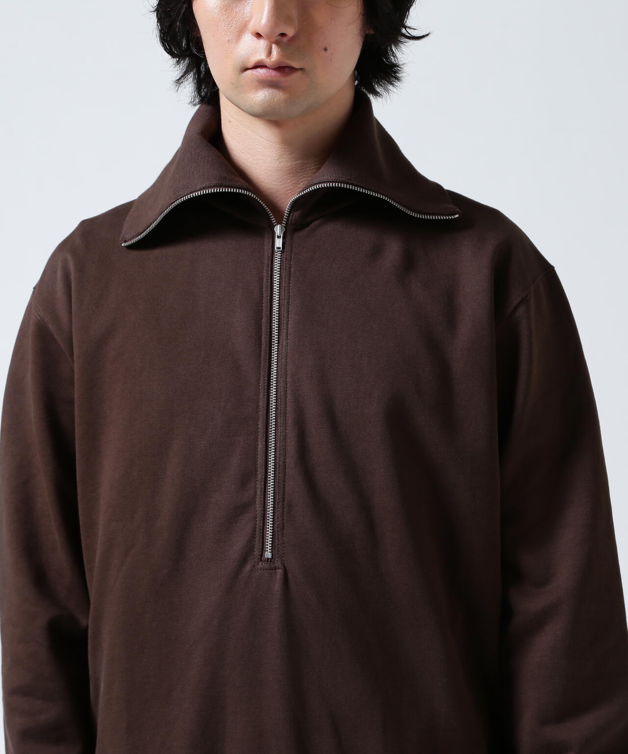 Toironier/トワロニエ/Half Zip Sweat Shirts