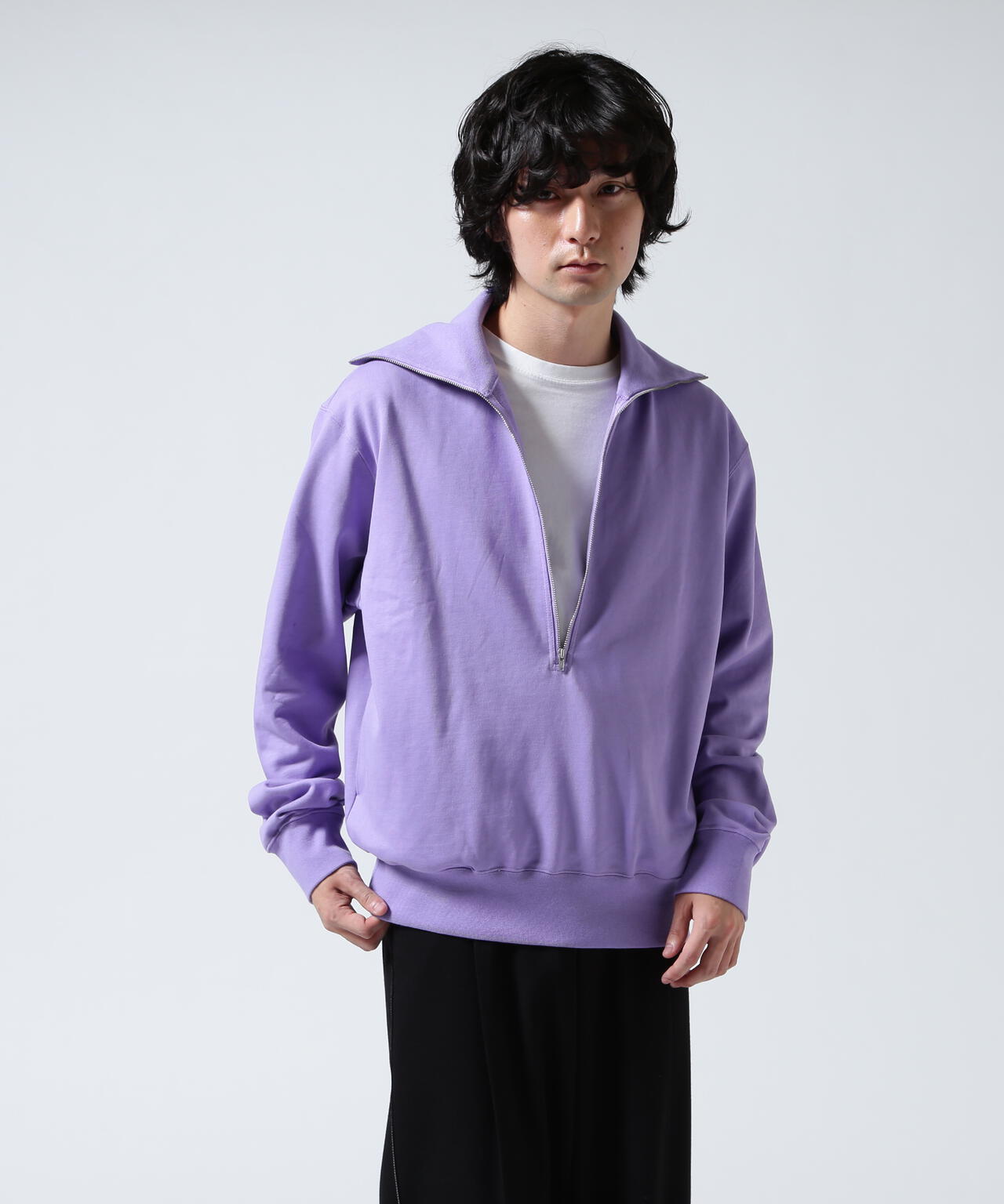 Toironier/トワロニエ/Half Zip Sweat Shirts