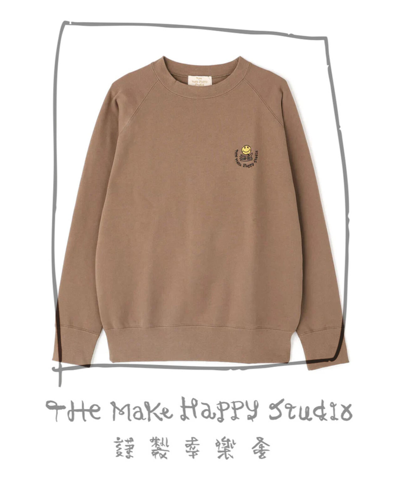 The Make Happy Studio/ザメイクハッピーストゥディオ/RAGLAN CREWNECK SWEAT