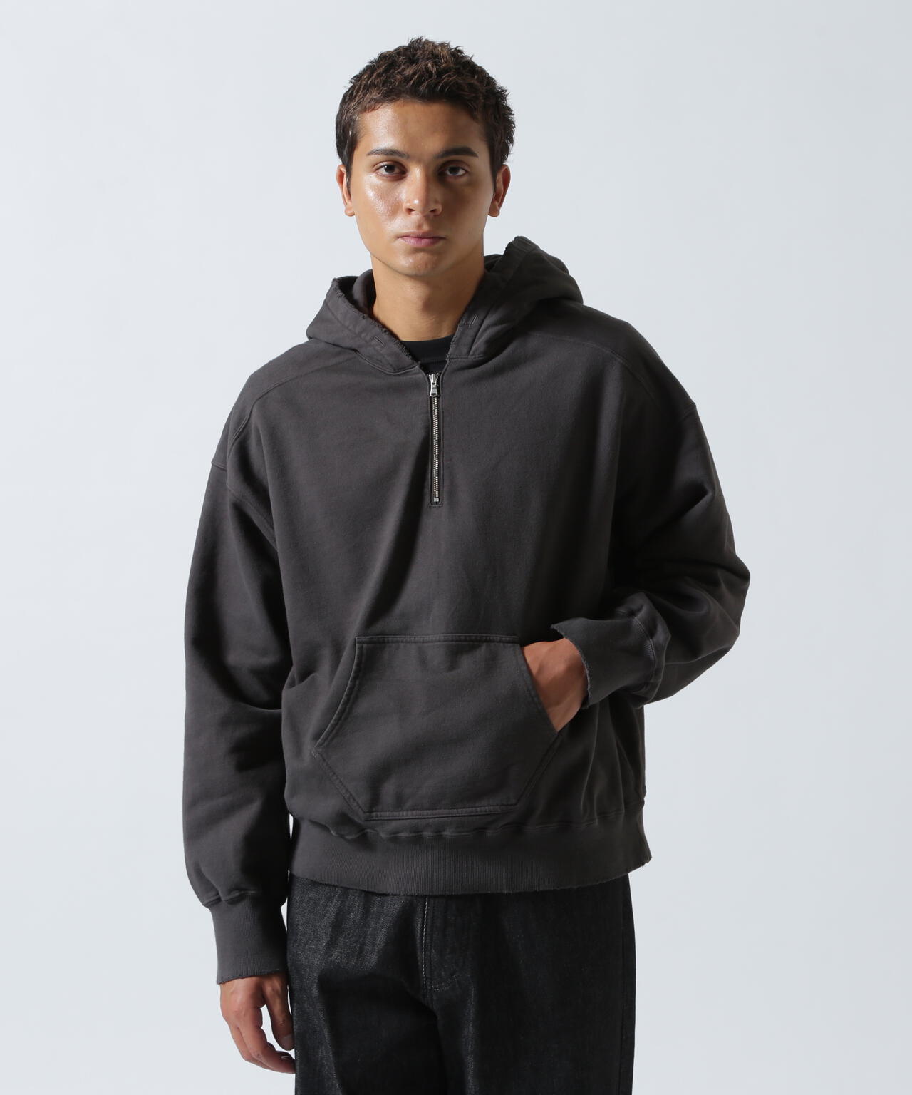 ANCELLM/アンセルム/HALF ZIP HOODIE