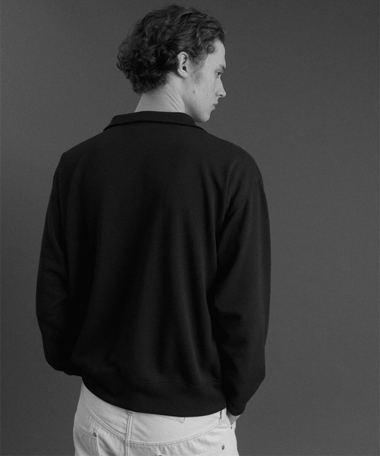 FOUNDOUR/ファウンダ/HALF ZIP LONG SLEEVE SHIRT