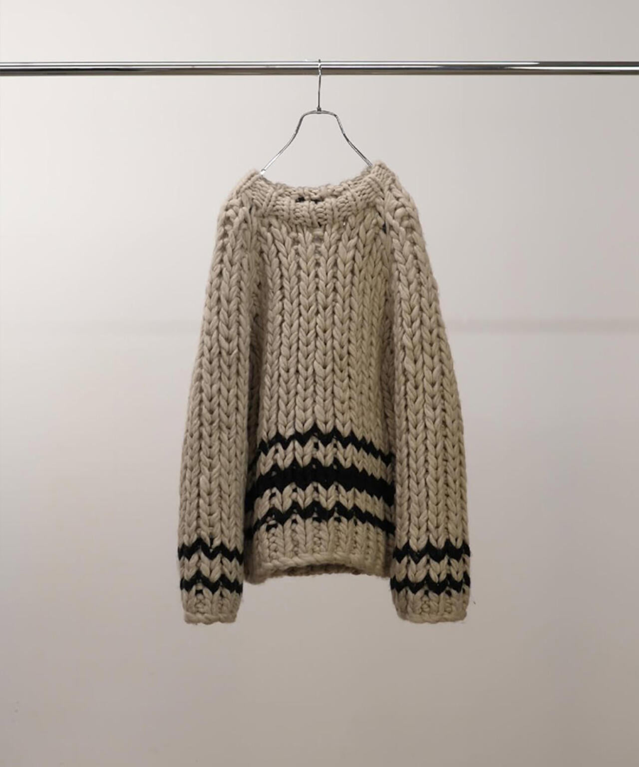 ANCELLMアンセルム DS KNIT ANCELLM(アンセルム) MESH KNITメッシュのニットセーターANC