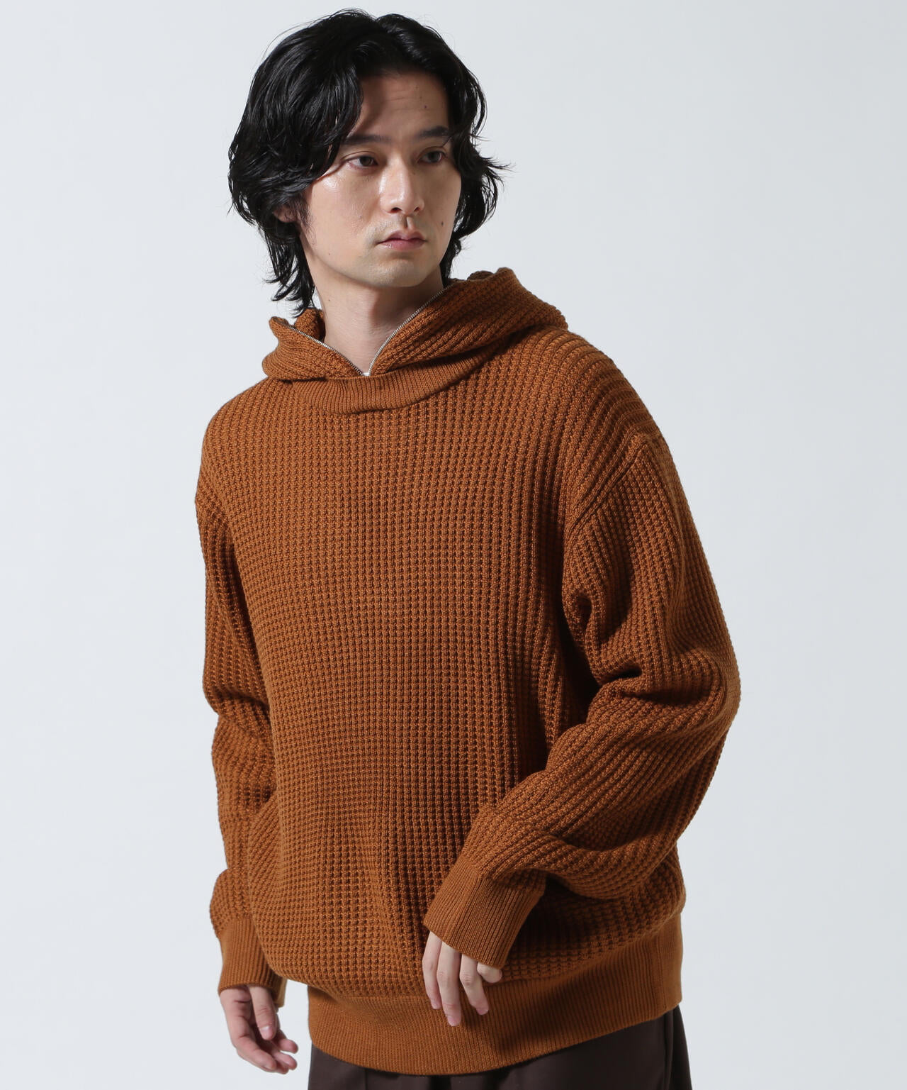 Toironier/トワロニエ/Zip Waffle Knit Hoodie | GARDEN（ガーデン