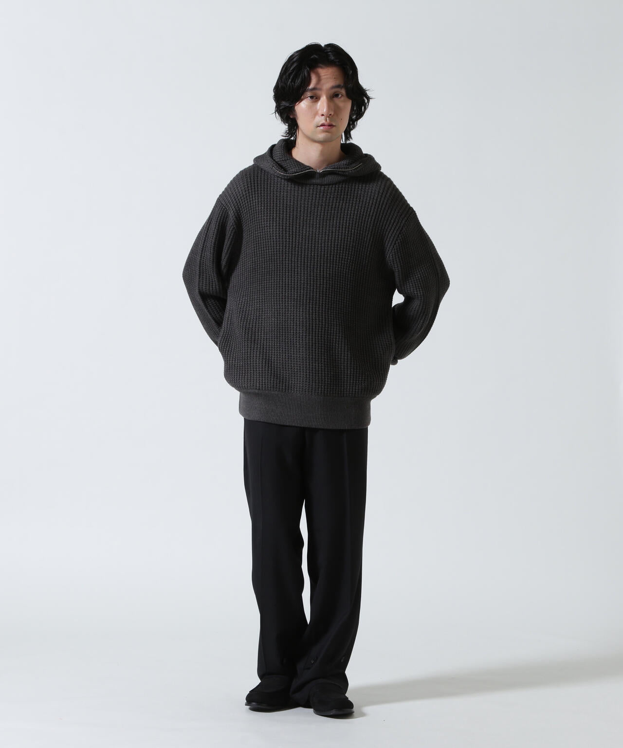 Toironier/トワロニエ/Zip Waffle Knit Hoodie | GARDEN（ガーデン