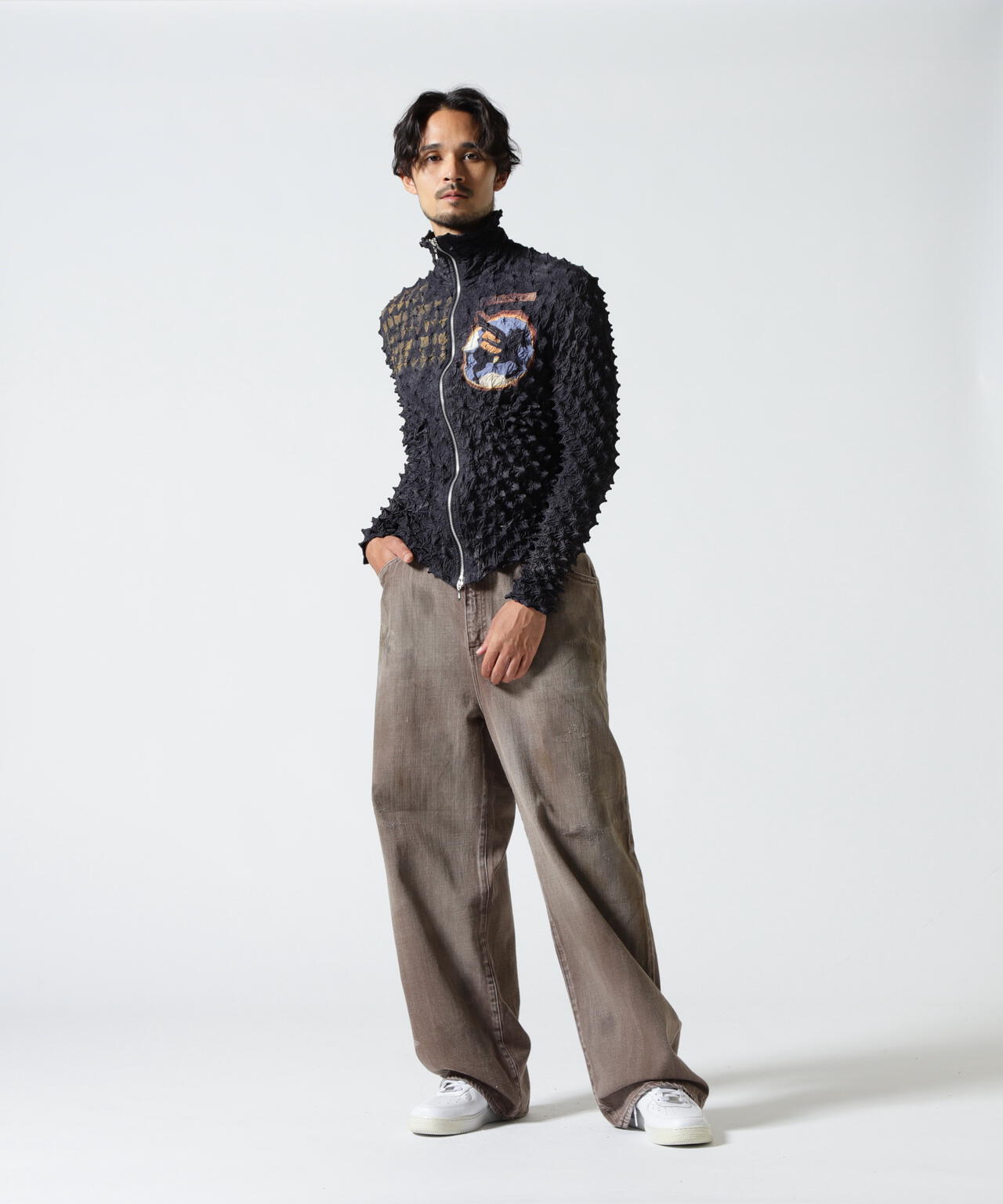 MASU / エムエーエスユー 24ss SHORT BOMBER グレー　48 MASU ジャケット ブルゾン メンズ 「MASU/エムエーエスユー