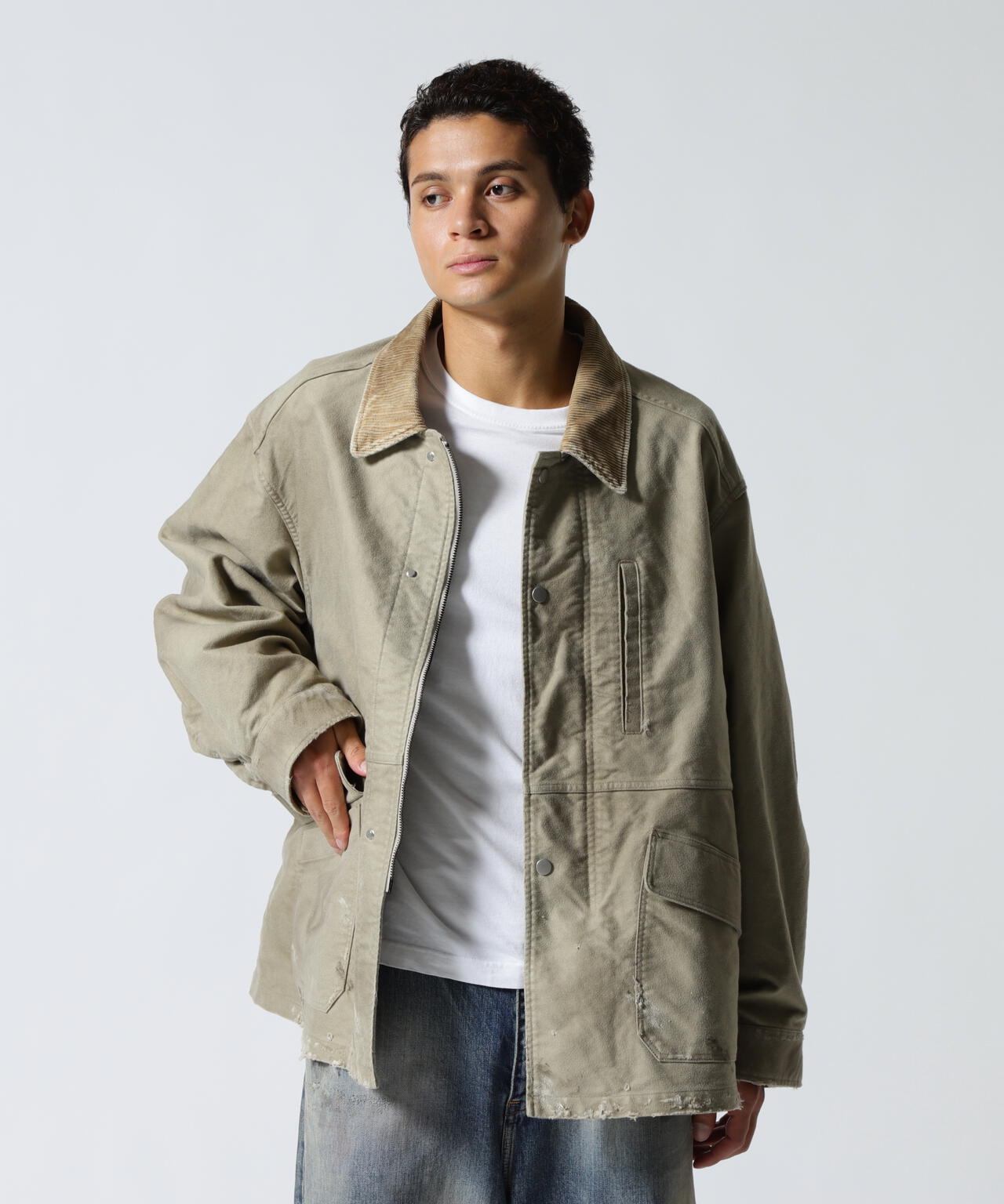 ジャケット・アウター 25AW ANCELLM MOLESKIN WORK JACKET BEIGE ANCELLM/アンセルム/MOLESKIN WORK JACKET | GARDEN（ガーデン
