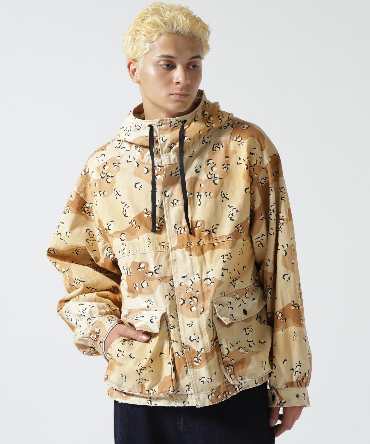 ANCELLM/アンセルム/CAMO ZIPUP HOODIE