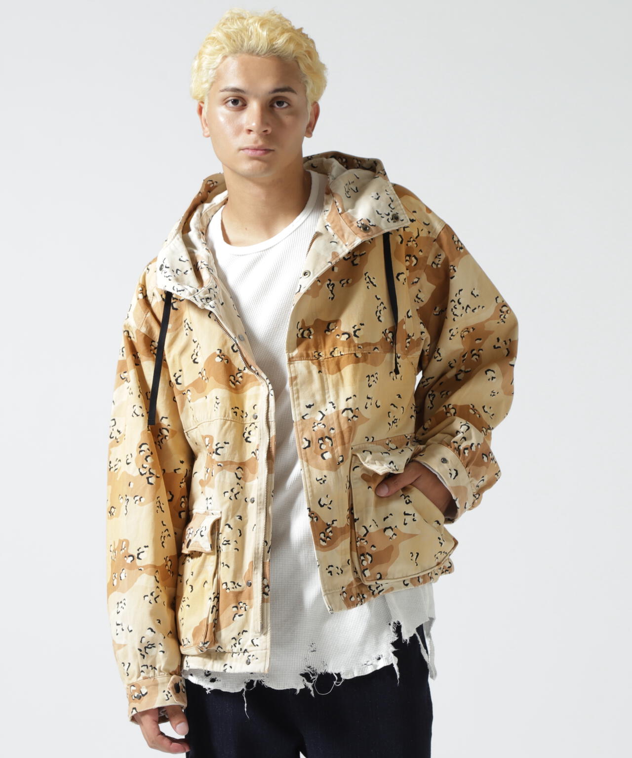 ANCELLM/アンセルム/CAMO ZIPUP HOODIE