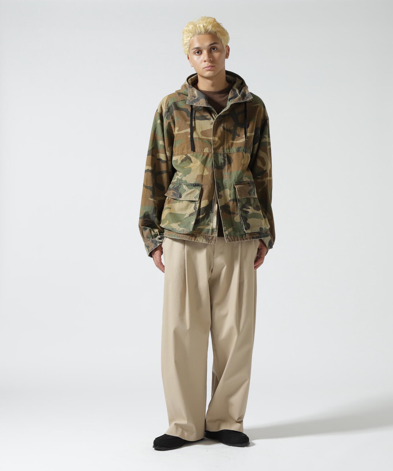 ANCELLM/アンセルム/CAMO ZIPUP HOODIE