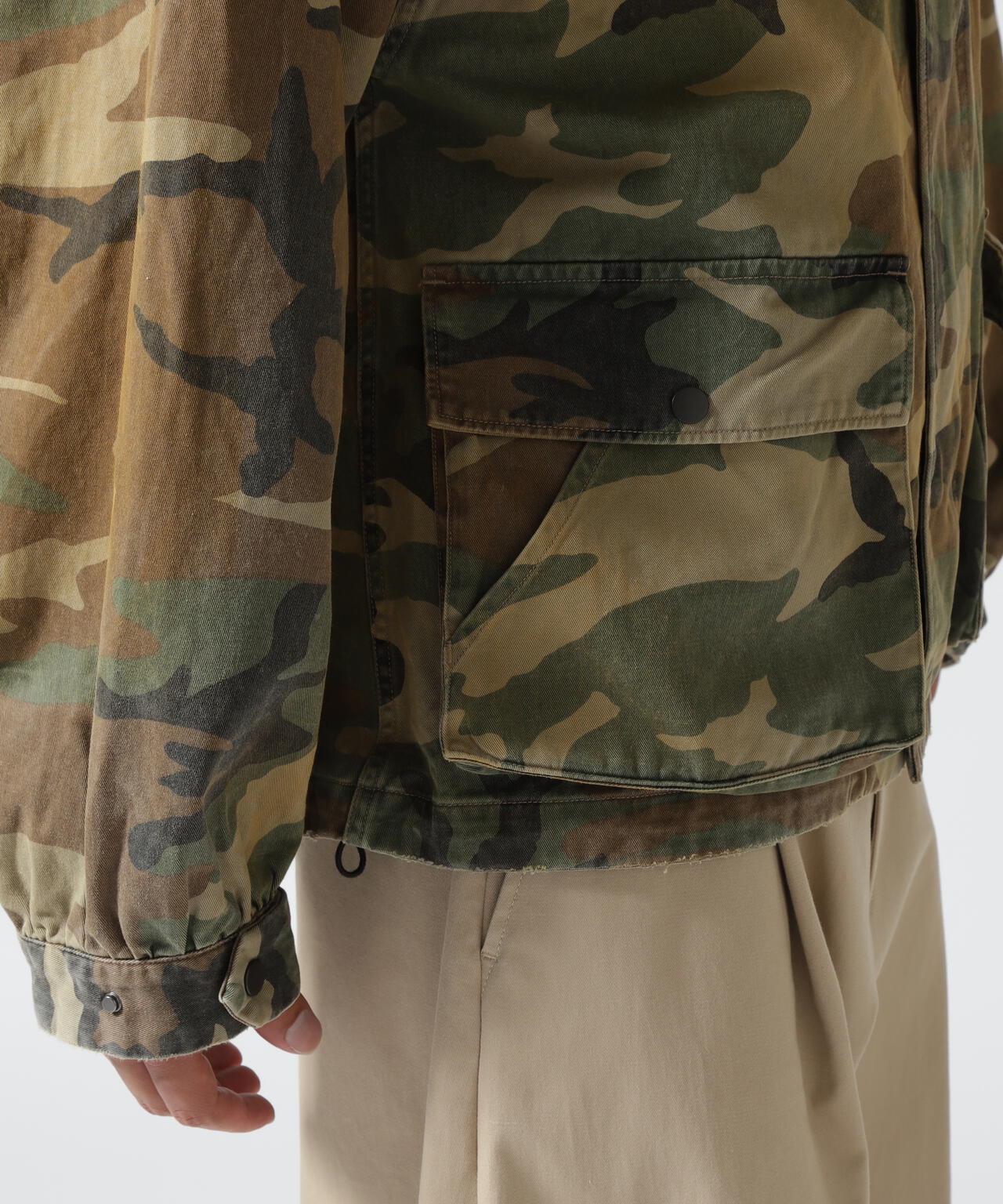 ANCELLM/アンセルム/CAMO ZIPUP HOODIE