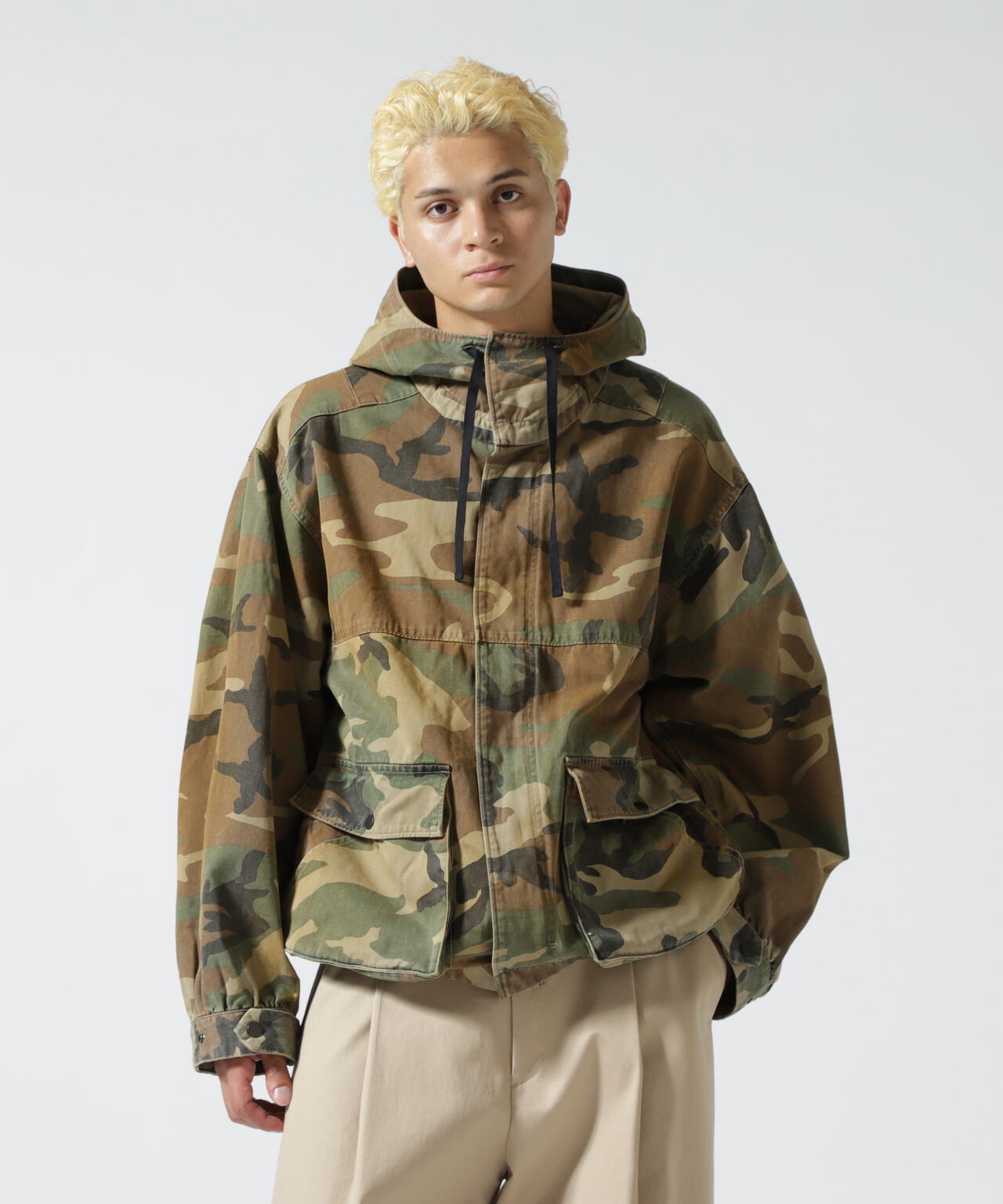 ANCELLM/アンセルム/CAMO ZIPUP HOODIE